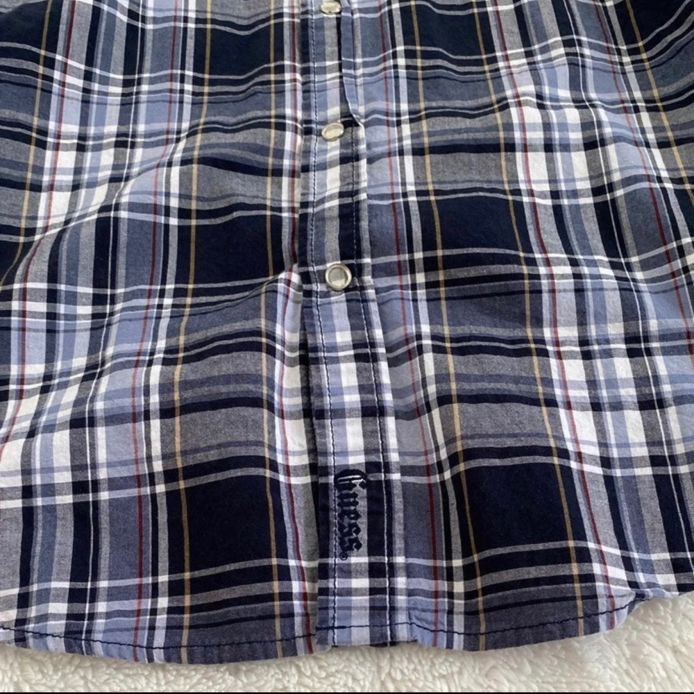 Guess Plaid Snap button up shirt size Small - Picture 7 of 7